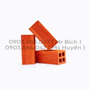 Gạch ống 8 x 8 x 18 Tuynel Cao Cấp Bích Huyền 